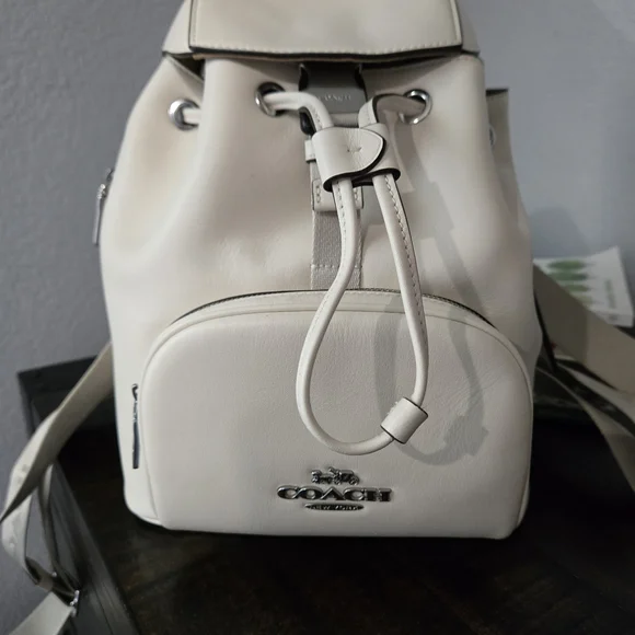 Coach | Bags | Coach White Leather Backpack | Poshmark display picture 1
